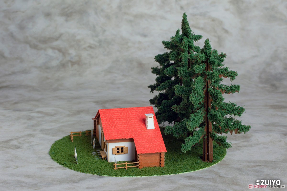 Plum Anitecture: 06 Heidis Haus (Almhütte) Papier-Bausatz (Modelleisenbahn) Bild 7