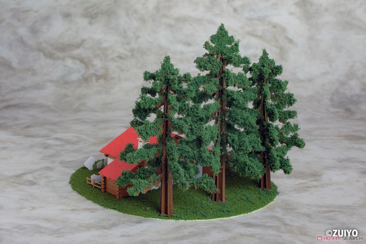 Plum Anitecture: 06 Heidis Haus (Almhütte) Papier-Bausatz (Modelleisenbahn) Bild 8