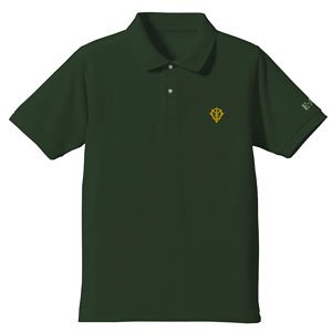 Cospa Mobile Suit Gundam Zeon E.A.F. Embroidery Polo-Shirt British Green L (Anime Toy) image 1
