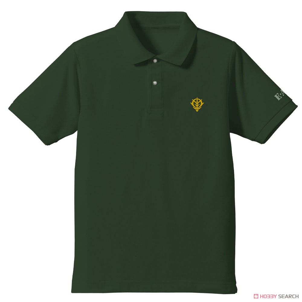 Cospa Mobile Suit Gundam Zeon E.A.F. Embroidery Polo-Shirt British Green L (Anime Toy) image 2
