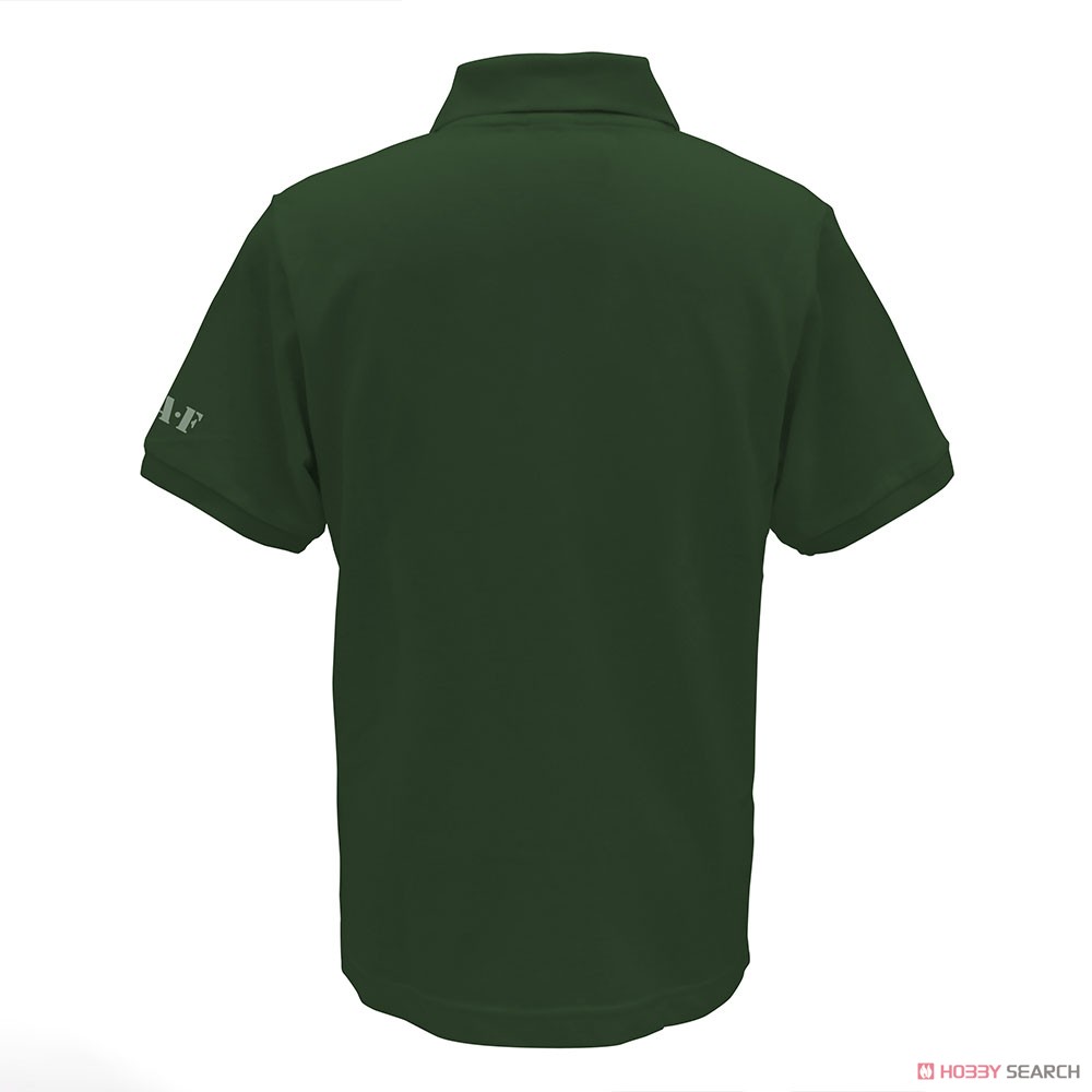 Cospa Mobile Suit Gundam Zeon E.A.F. Embroidery Polo-Shirt British Green L (Anime Toy) image 3
