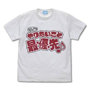 Cospa Lycoris Recoil I Always Put what I want to do First T-Shirt White L รูปภาพ 1