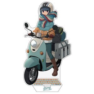 Cospa [Laid-Back Camp] Rin Shima &amp; Scooter Acrylic Stand (Large) รูปภาพ 1