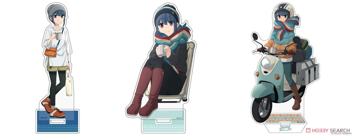 Cospa [Laid-Back Camp] Rin Shima &amp; Scooter Acrylic Stand (Large) รูปภาพ 4