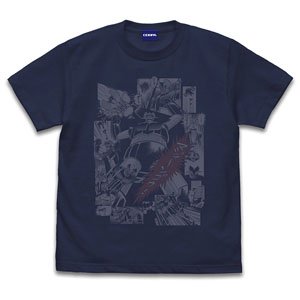 Cospa Mazinger Z (Original) Mazinger Z [Mazin Go!] T-Shirt Indigo XL (Anime Toy)