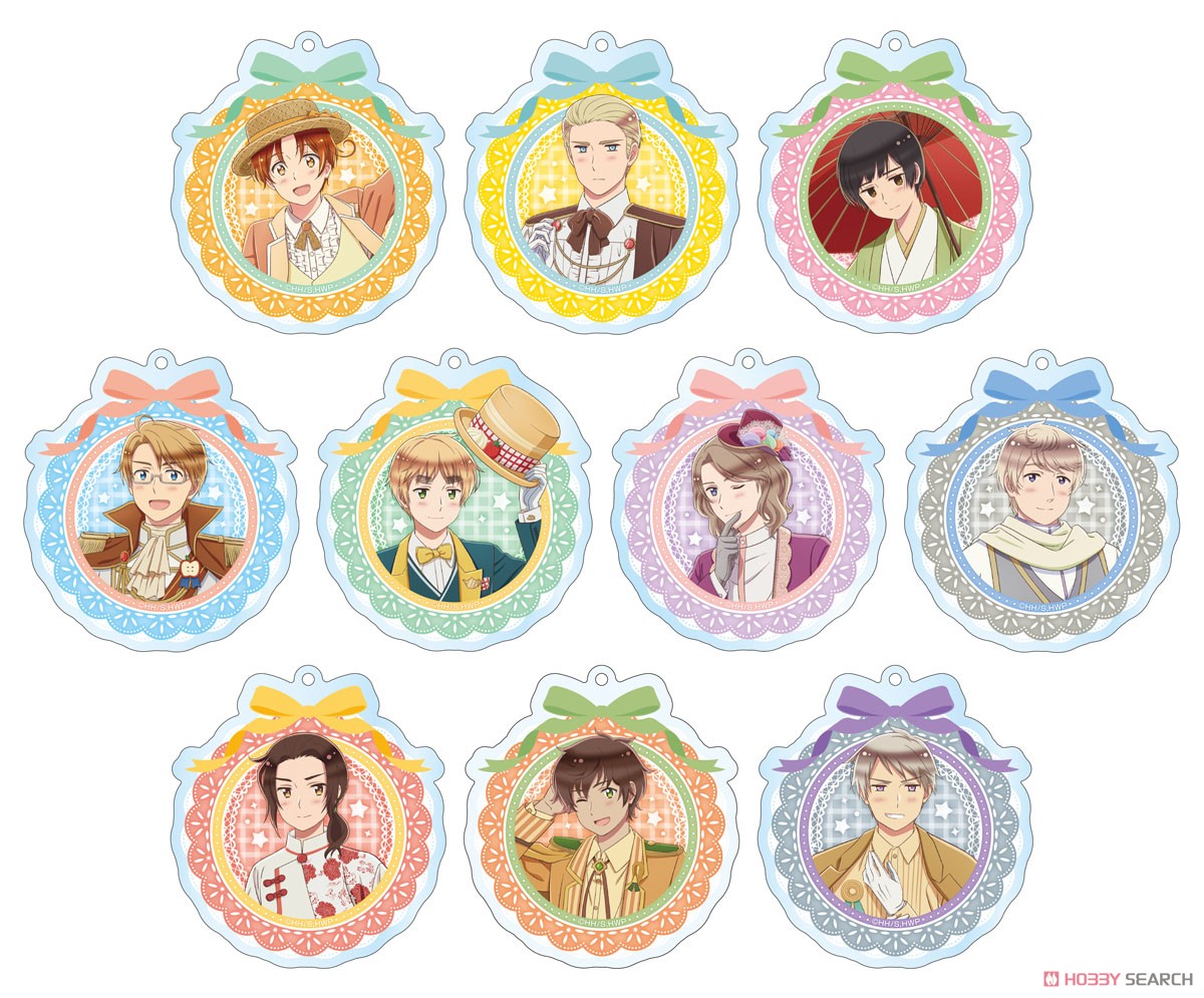 Medicos Entertainment Animation [Hetalia: World Stars] [Especially Illustrated] Acrylic Key Ring [Sweets Parade Ver.] (10) Prussia Bild 3