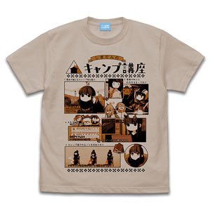 Cospa [Laid-Back Camp] Rin Shima Camp Course T-Shirt Ver2.0 Sand Beige L รูปภาพ 1