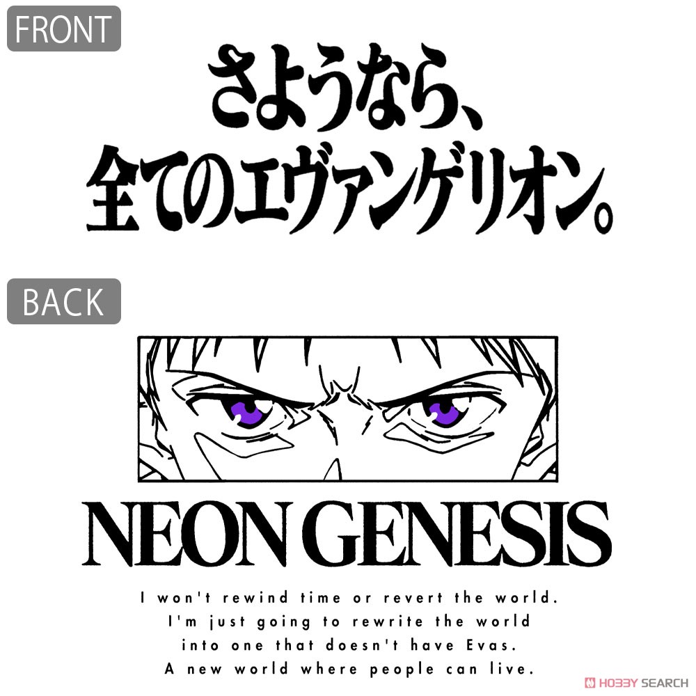 Cospa Evangelion [Good Bye All Evangelions] T-Shirt White XL รูปภาพ 4