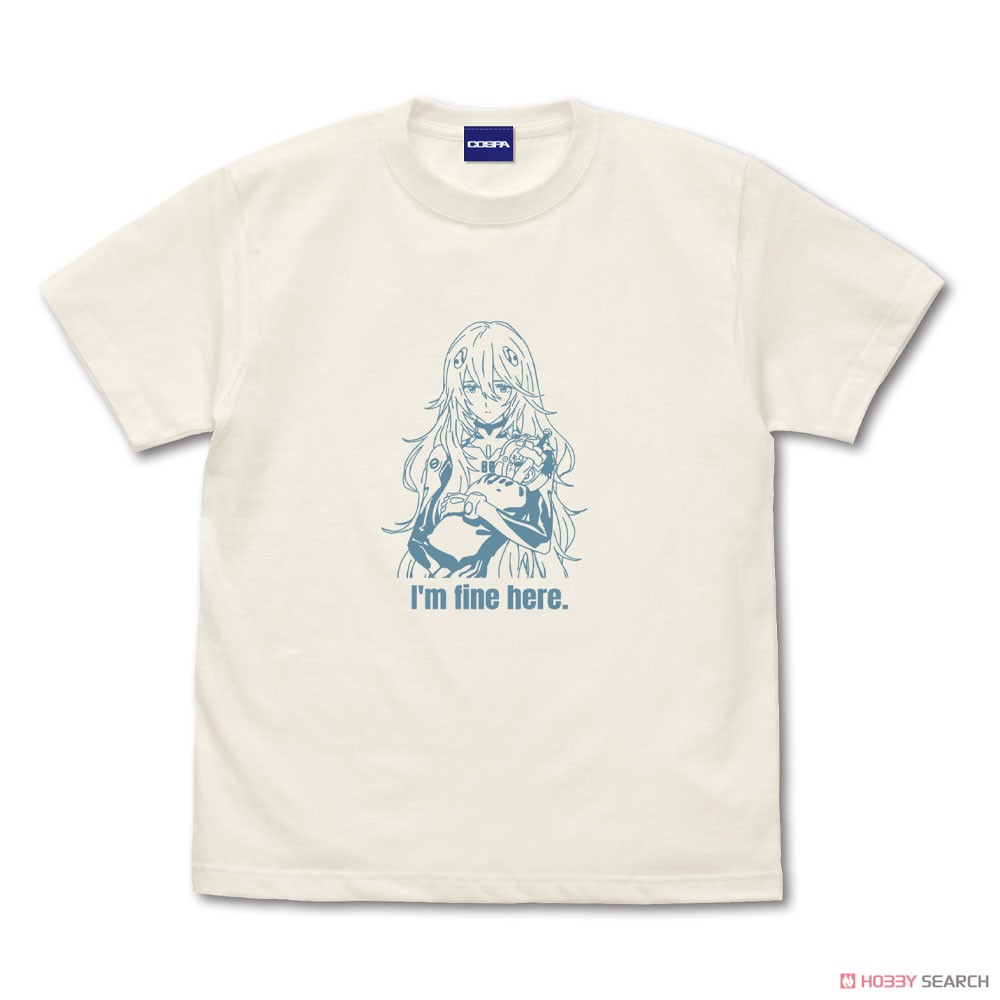 Cospa Evangelion Rei Ayanami T-Shirt Long Hair Ver. Vanilla White XL Bild 2