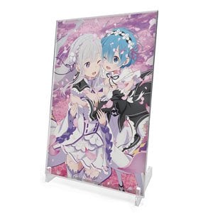 Cospa Re:Zero -Starting Life in Another World- Emilia &amp; Rem Acrylic Art Stand (Anime Toy) รูปภาพ 1