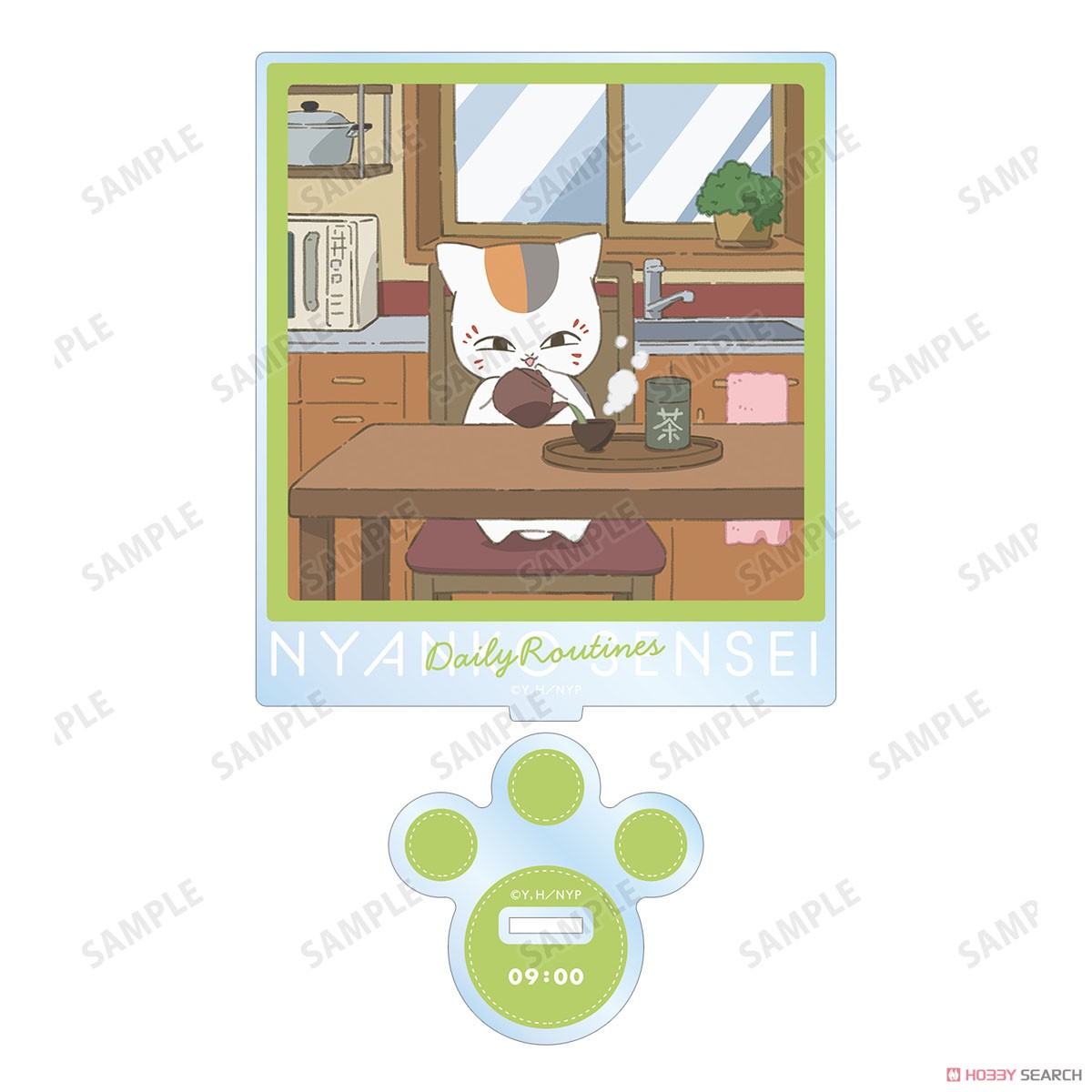 arma bianca Natsume`s Book of Friends [Especially Illustrated] 9AM Nyanko-sensei Nyanko-sensei`s Daily Routionaly Ver. Big Acrylic Stand (Anime Toy) รูปภาพ 3