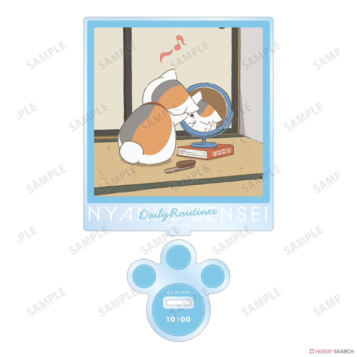 arma bianca Natsume`s Book of Friends [Especially Illustrated] 10AM Nyanko-sensei Nyanko-sensei`s Daily Routionaly Ver. Big Acrylic Stand (Anime Toy) รูปภาพ 3