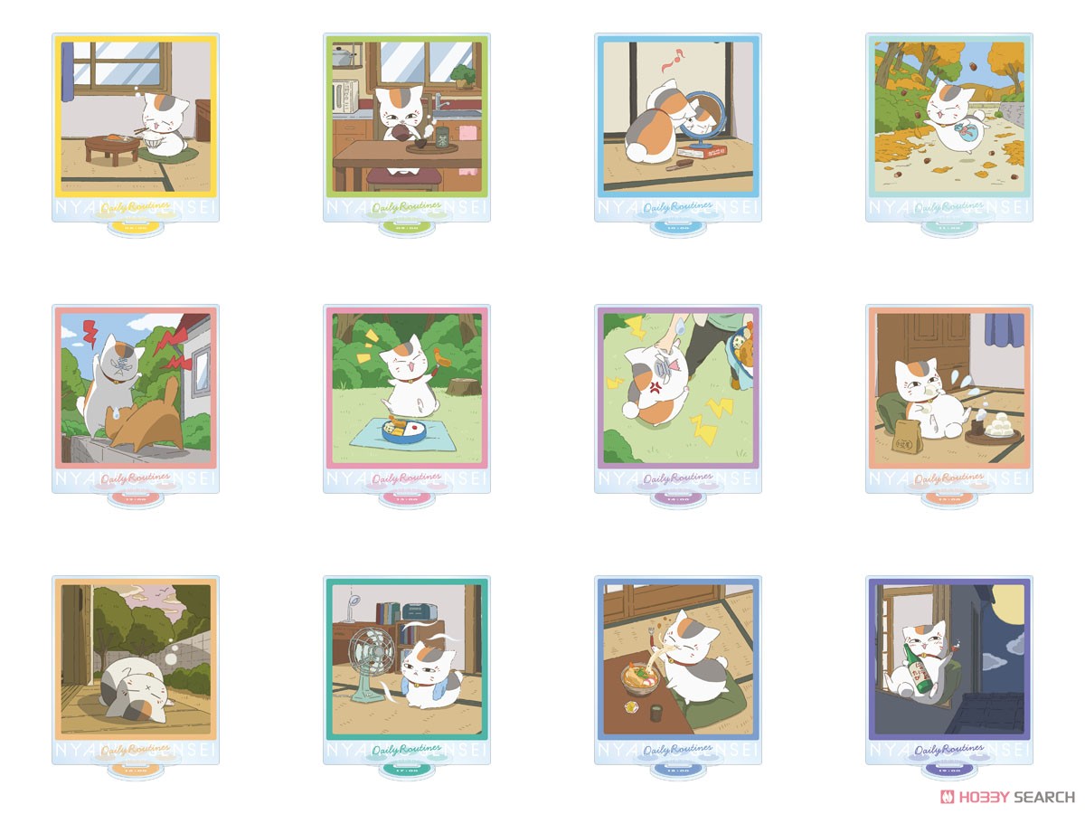 arma bianca Natsume`s Book of Friends [Especially Illustrated] 2PM Nyanko-sensei Nyanko-sensei`s Daily Routionaly Ver. Big Acrylic Stand (Anime Toy) รูปภาพ 4