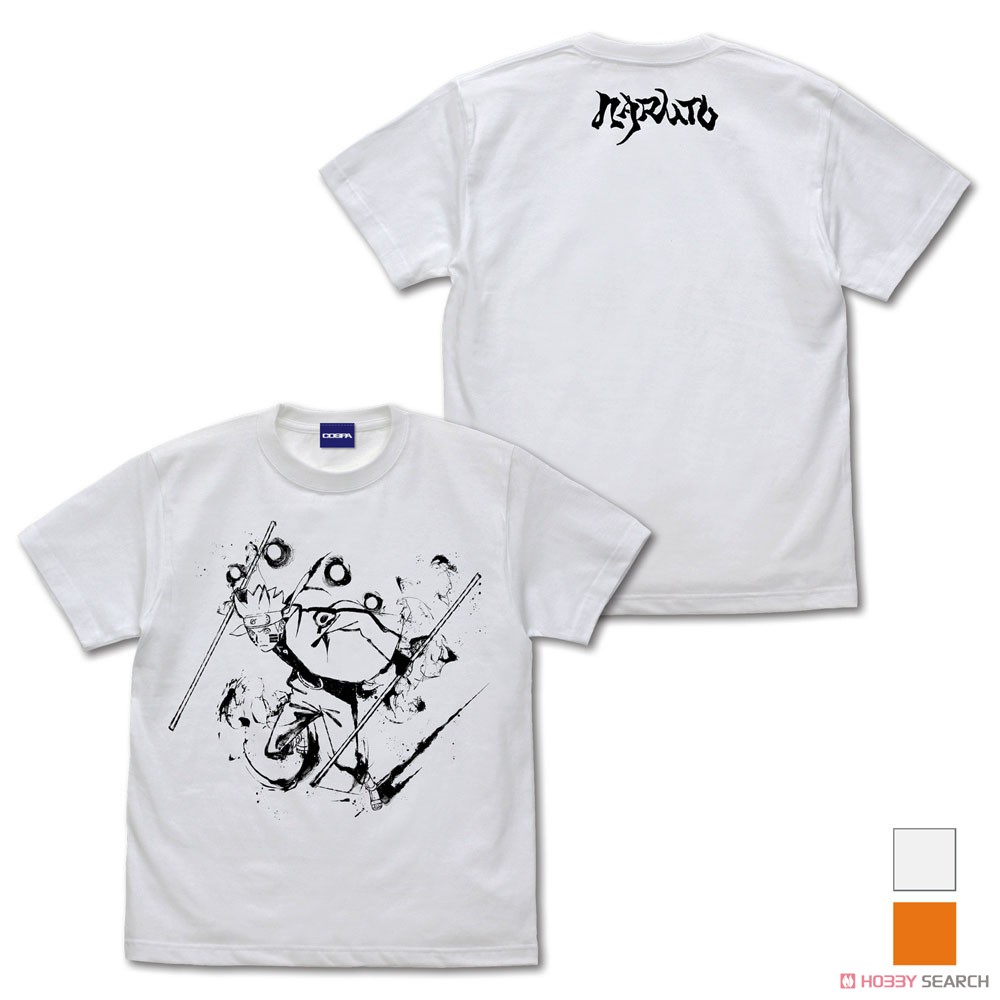Cospa Naruto: Shippuden Naruto T-Shirt Sumi Illust Ver. White L (Anime Toy) image 2