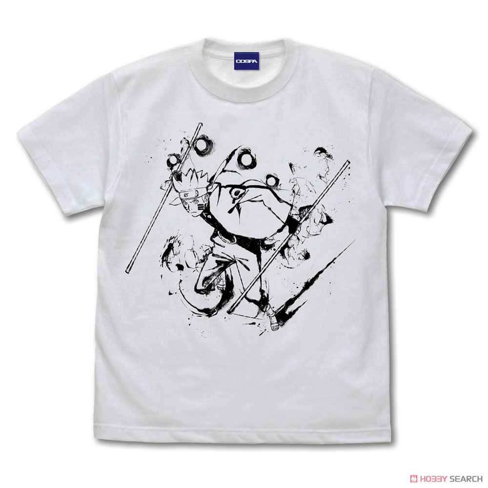 Cospa Naruto: Shippuden Naruto T-Shirt Sumi Illust Ver. White L (Anime Toy) image 3