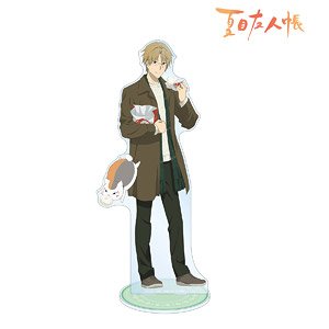 arma bianca Natsume`s Book of Friends [Especially Illustrated] Shuuichi Natori &amp; Nyanko-sensei Winter Clothes Ver. Extra Large Acrylic Stand รูปภาพ 1