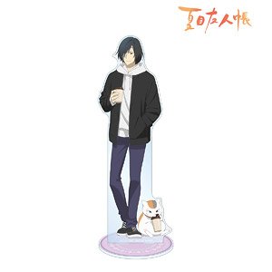 arma bianca Natsume`s Book of Friends [Especially Illustrated] Seiji Matoba &amp; Nyanko-sensei Winter Clothes Ver. Extra Large Acrylic Stand รูปภาพ 1