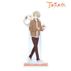 arma bianca Natsume`s Book of Friends [Especially Illustrated] Takashi Natsume &amp; Nyanko-sensei Winter Clothes Ver. Big Acrylic Stand Bild 1