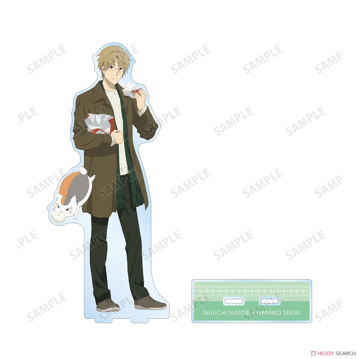arma bianca Natsume`s Book of Friends [Especially Illustrated] Shuuichi Natori &amp; Nyanko-sensei Winter Clothes Ver. Big Acrylic Stand Bild 3