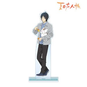 arma bianca Natsume`s Book of Friends [Especially Illustrated] Kaname Tanuma &amp; Nyanko-sensei Winter Clothes Ver. Big Acrylic Stand รูปภาพ 1