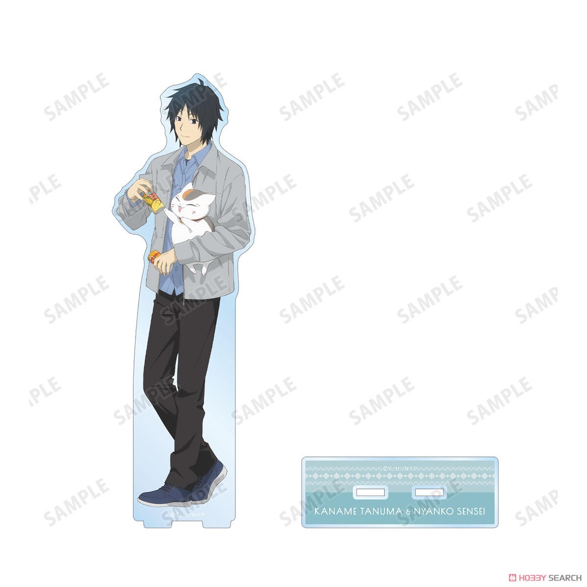 arma bianca Natsume`s Book of Friends [Especially Illustrated] Kaname Tanuma &amp; Nyanko-sensei Winter Clothes Ver. Big Acrylic Stand รูปภาพ 3