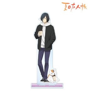 arma bianca Natsume`s Book of Friends [Especially Illustrated] Seiji Matoba &amp; Nyanko-sensei Winter Clothes Ver. Big Acrylic Stand รูปภาพ 1