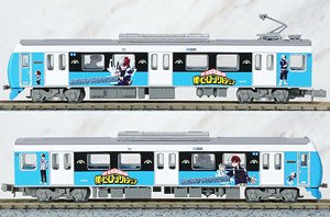 Tomytec The Railway Collection Shizuoka Railway Type A3000 My Hero Academia Shoto Todoroki Two Car Set (A3001+A3501) (2-Car Set) (Model Train)