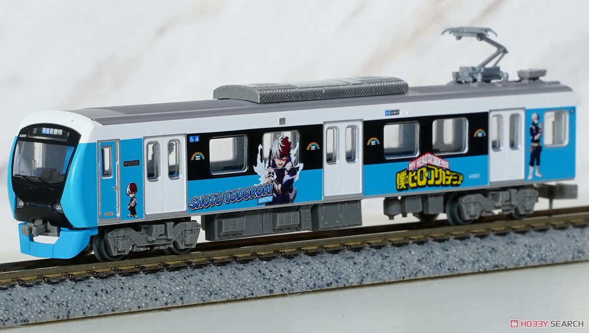 Tomytec The Railway Collection Shizuoka Railway Type A3000 My Hero Academia Shoto Todoroki Two Car Set (A3001+A3501) (2-Car Set) รูปภาพ 4