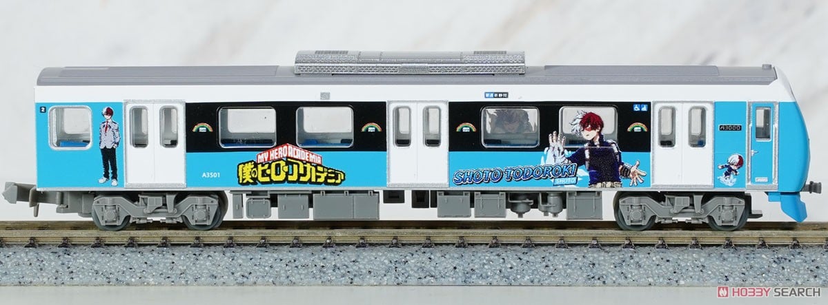 Tomytec The Railway Collection Shizuoka Railway Type A3000 My Hero Academia Shoto Todoroki Two Car Set (A3001+A3501) (2-Car Set) รูปภาพ 6