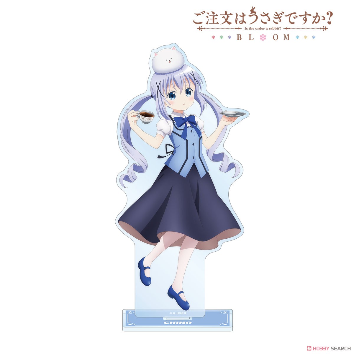 arma bianca Is the Order a Rabbit? Bloom [Especially Illustrated] Chino Tea Time Ver. Big Acrylic Stand (Anime Toy) gambar 2