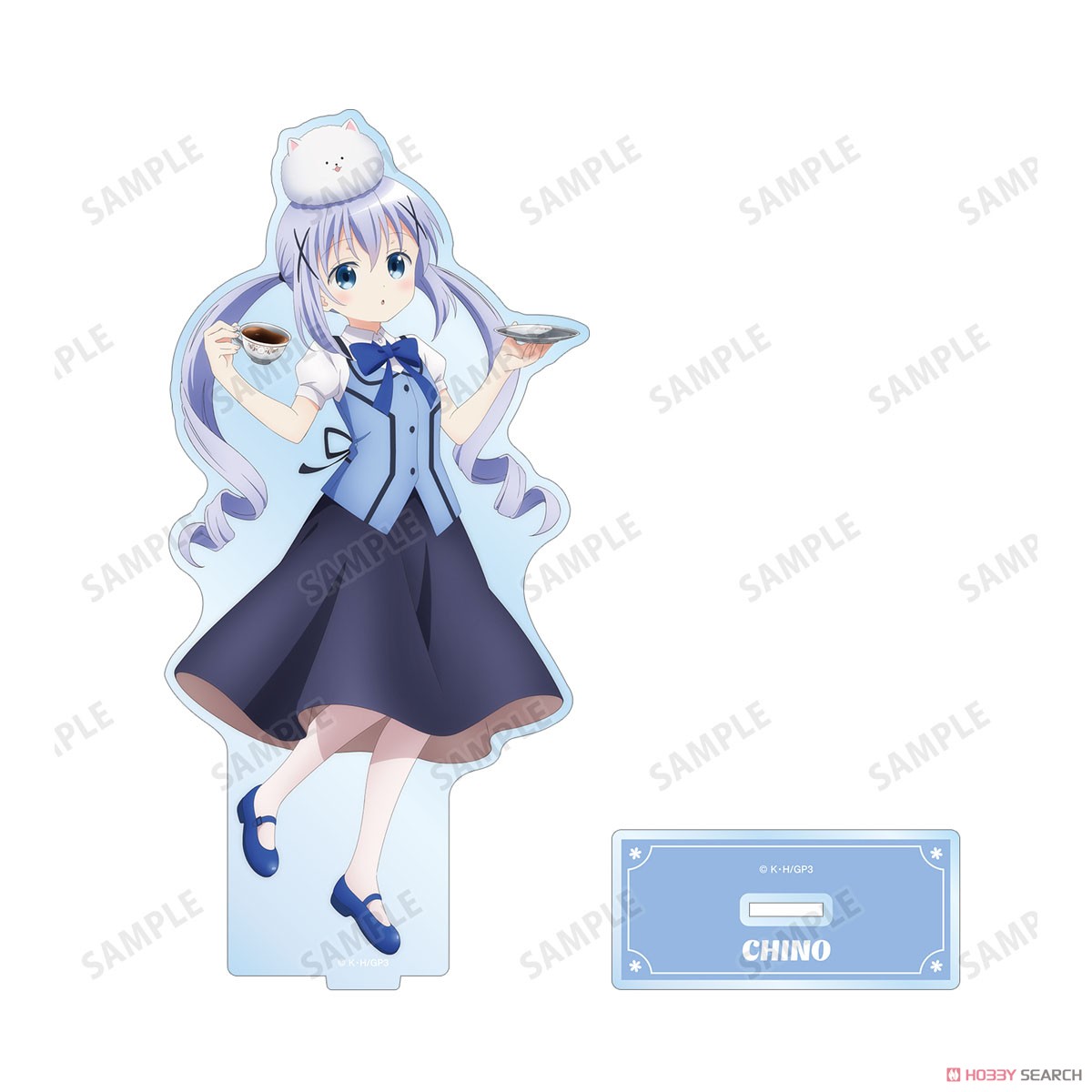 arma bianca Is the Order a Rabbit? Bloom [Especially Illustrated] Chino Tea Time Ver. Big Acrylic Stand (Anime Toy) gambar 3