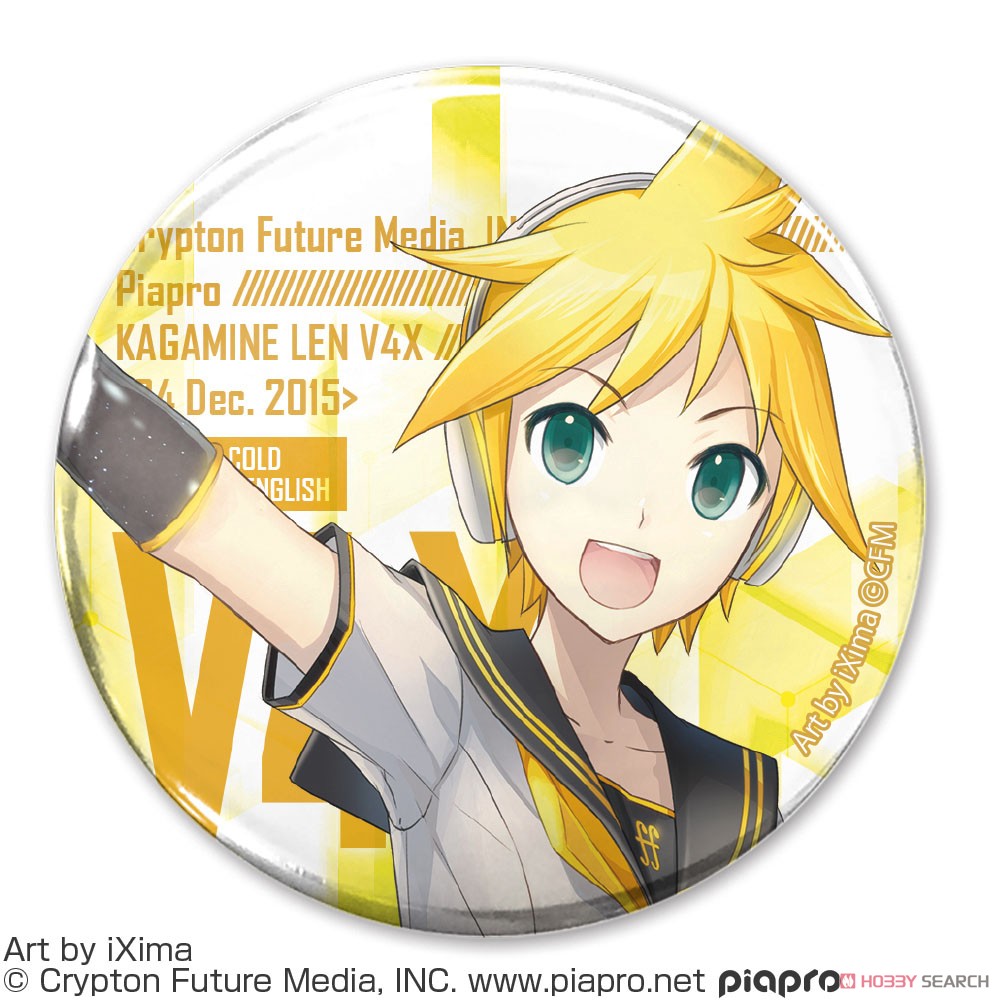 Cospa Kagamine Rin & Llenn V4X Kagamine Len 65mm Can Badge image 2