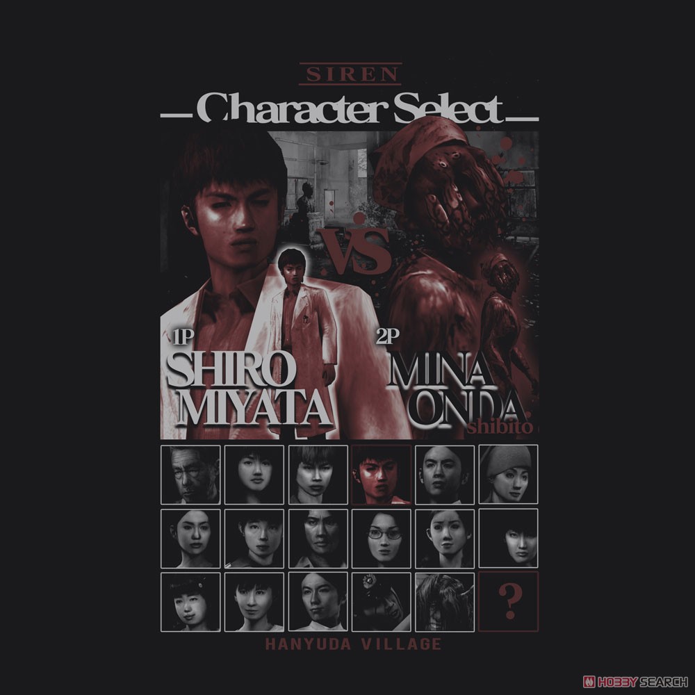 Cospa Siren character select T-Shirt Black XL รูปภาพ 3