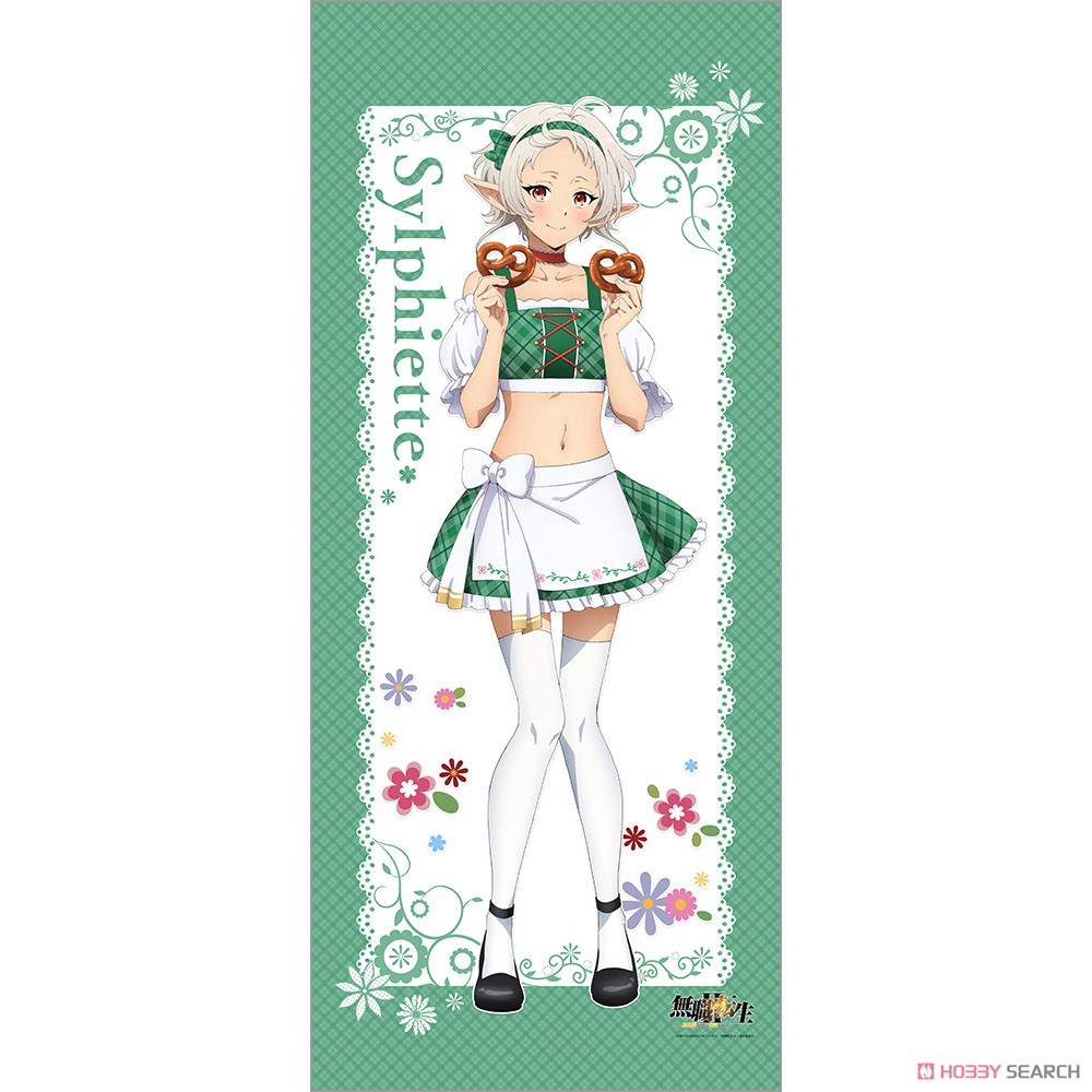 Curtain Damashii Mushoku Tensei II: Jobless Reincarnation [Especially Illustrated] Extra Large Tapestry (Sylphiette / Dirndl) (Anime Toy) image 2
