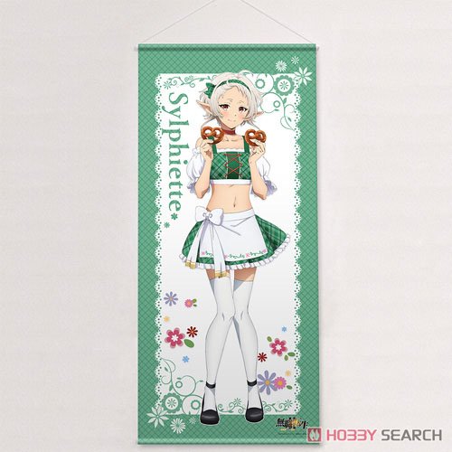 Curtain Damashii Mushoku Tensei II: Jobless Reincarnation [Especially Illustrated] Extra Large Tapestry (Sylphiette / Dirndl) (Anime Toy) image 3