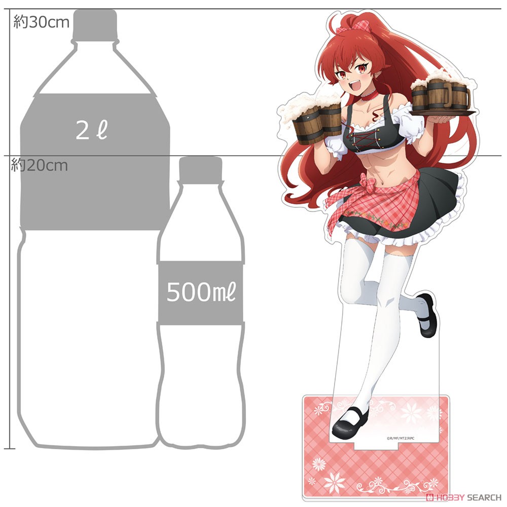 Curtain Damashii Mushoku Tensei II: Jobless Reincarnation [Especially Illustrated] Extra Large Acrylic Stand (Eris / Dirndl) (Anime Toy) image 3
