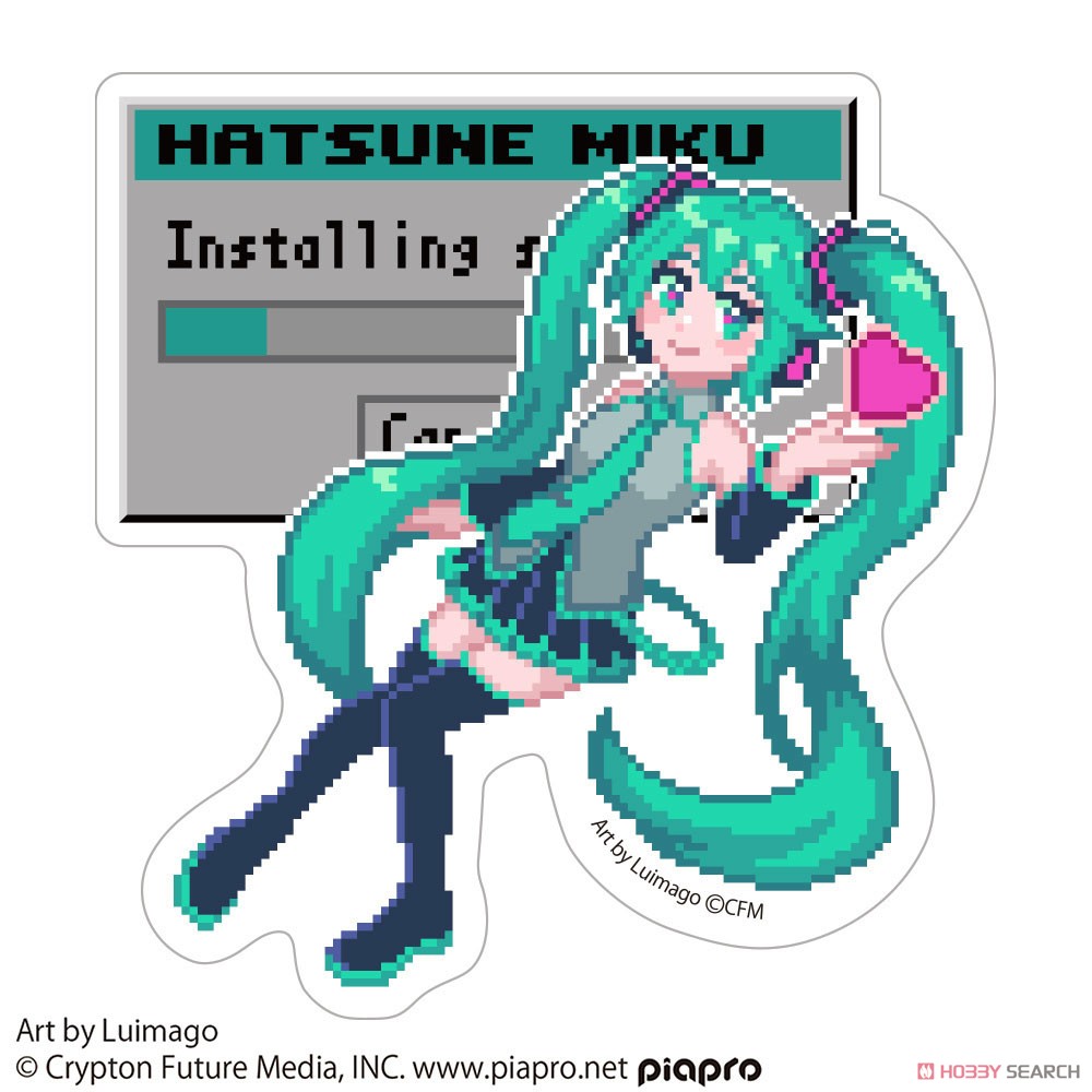 Cospa Hatsune Miku Outdoor Support Sticker Luimag over (Anime Toy) gambar 3