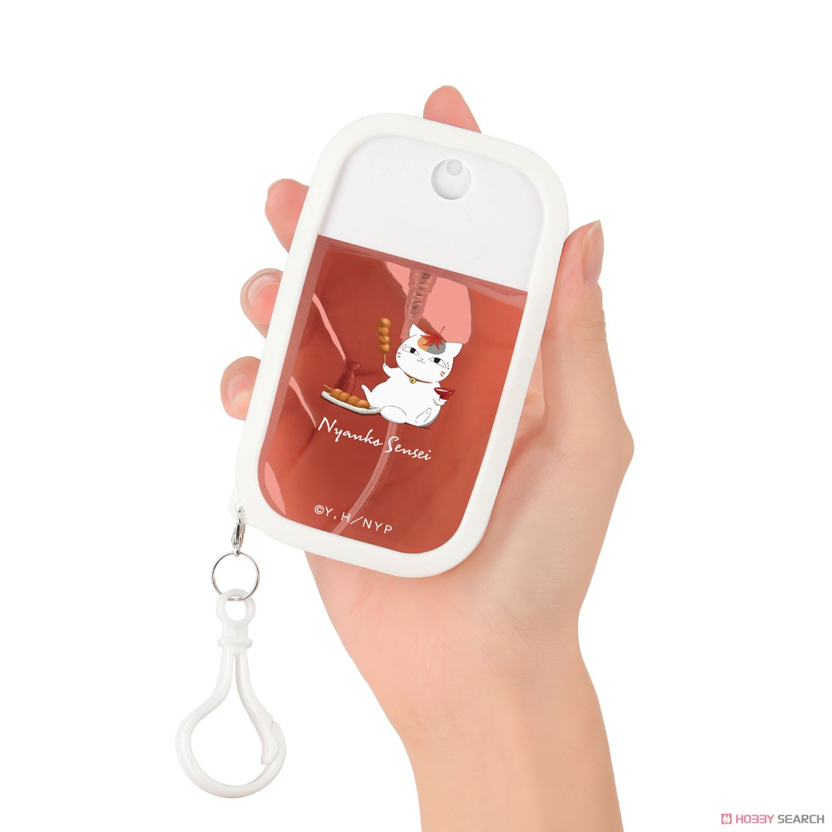 arma bianca Natsume`s Book of Friends [Especially Illustrated] Nyanko-sensei Leaf-peeping Ver. Spray Bottle w/Silicone Cover รูปภาพ 4