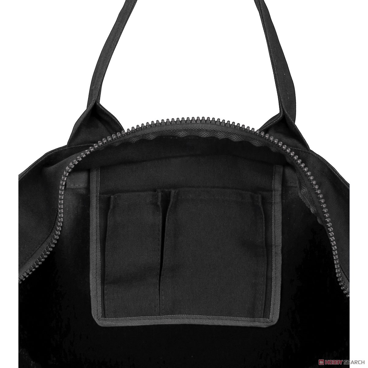arma bianca Natsume`s Book of Friends Nyanko-sensei Big Zip Tote Bag Black รูปภาพ 5
