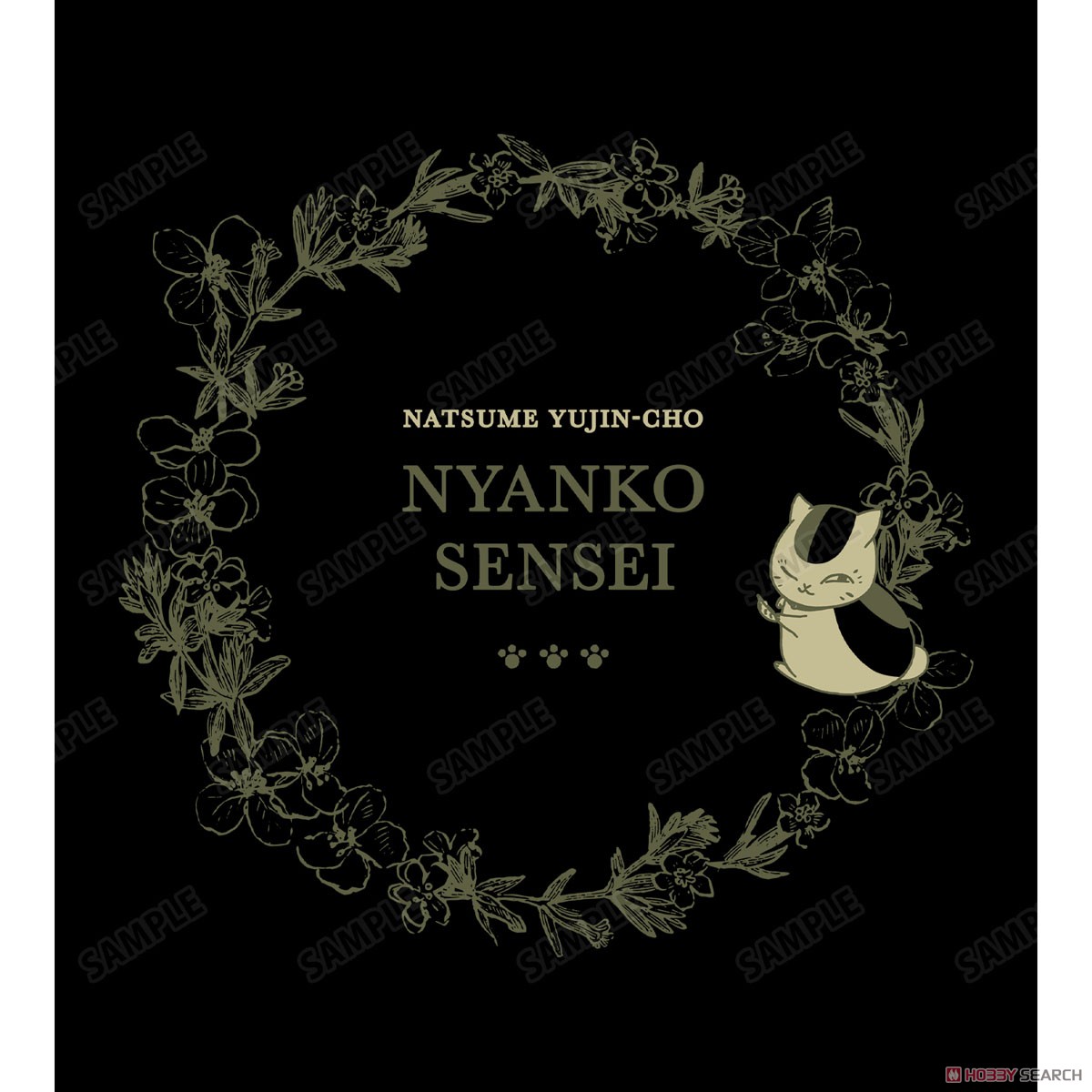arma bianca Natsume`s Book of Friends Nyanko-sensei Big Zip Tote Bag Black รูปภาพ 6