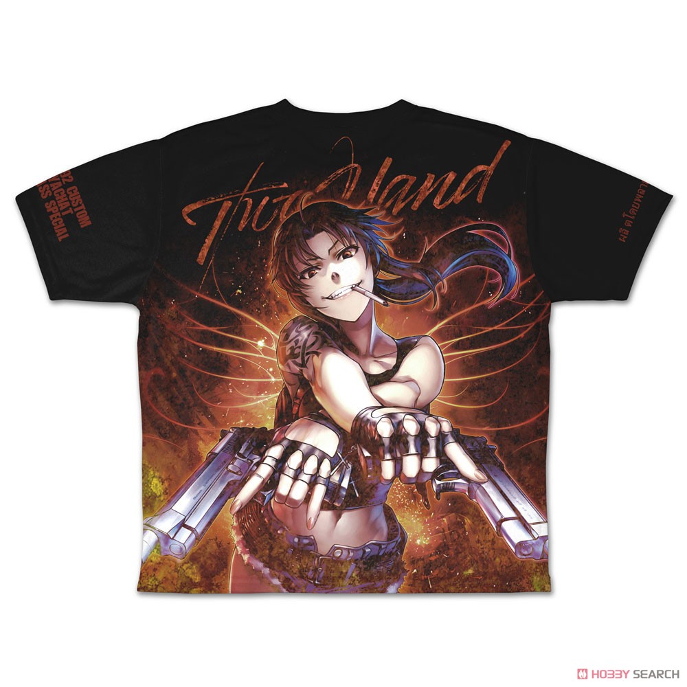 Cospa Black Lagoon The Lagoon Company &amp; Leby Double Sided Full Graphic T-Shirt XL (Anime Toy) gambar 3