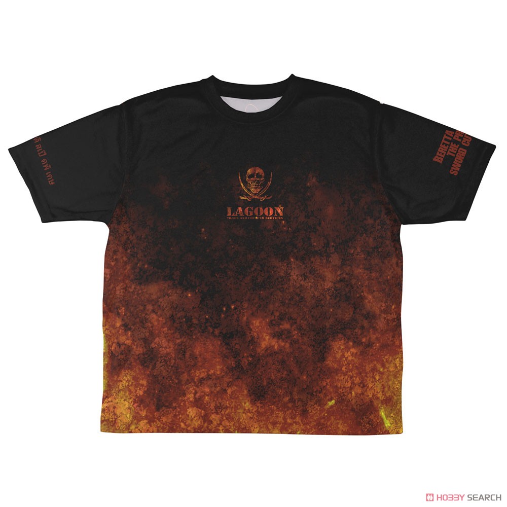Cospa Black Lagoon The Lagoon Company &amp; Leby Double Sided Full Graphic T-Shirt XL (Anime Toy) gambar 4