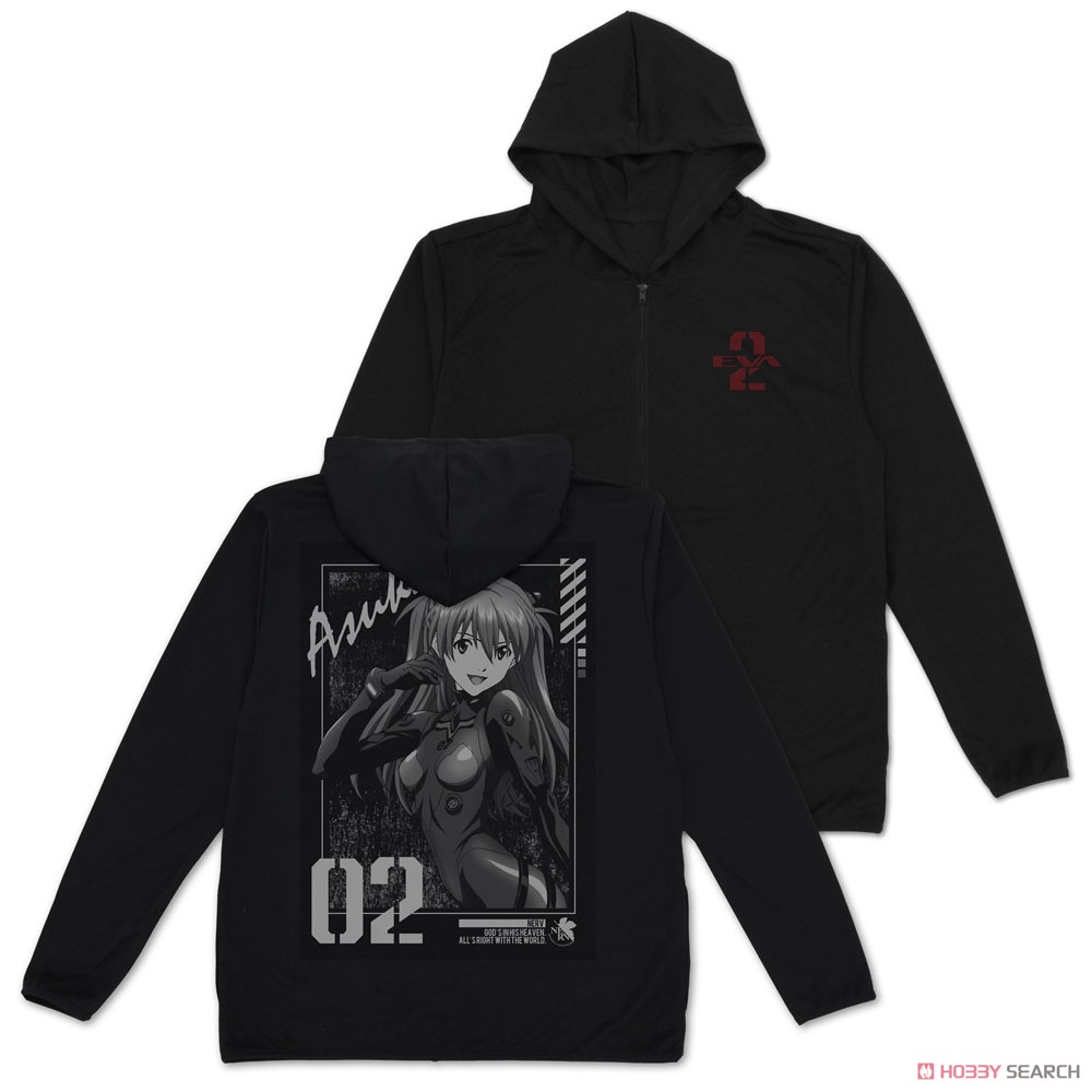 Cospa Evangelion Asuka Shikinami Langley Thin Dry Parka / Black -XXL รูปภาพ 2