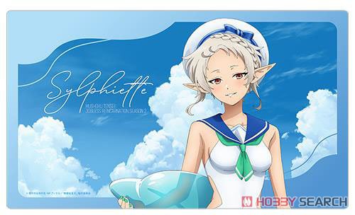 Curtain Damashii Mushoku Tensei II - Jobless Reincarnation - [Especially Illustrated] Rubber Mat (Sylphiette / Marine Sailor Swimwear) (Card Supplies) image 2