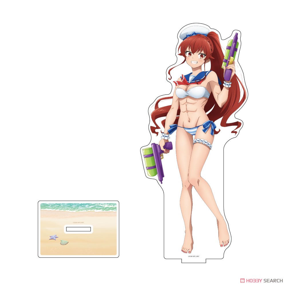 Curtain Damashii Mushoku Tensei II: Jobless Reincarnation [Especially Illustrated] Extra Large Acrylic Stand (Eris / Marine Sailor Swimwear) (Anime Toy) image 2