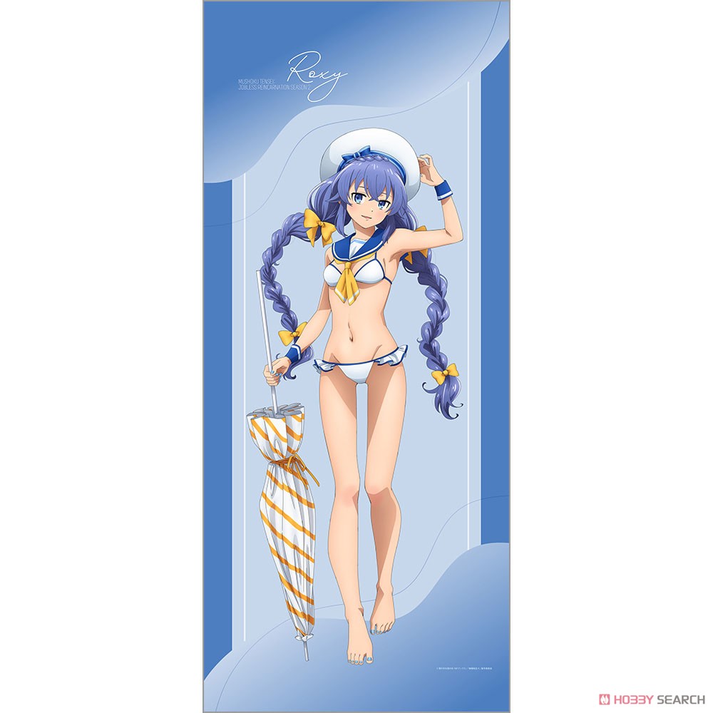 Curtain Damashii Mushoku Tensei II: Jobless Reincarnation [Especially Illustrated] Extra Large Tapestry (Roxy / Marine Sailor Swimwear) (Anime Toy) gambar 2