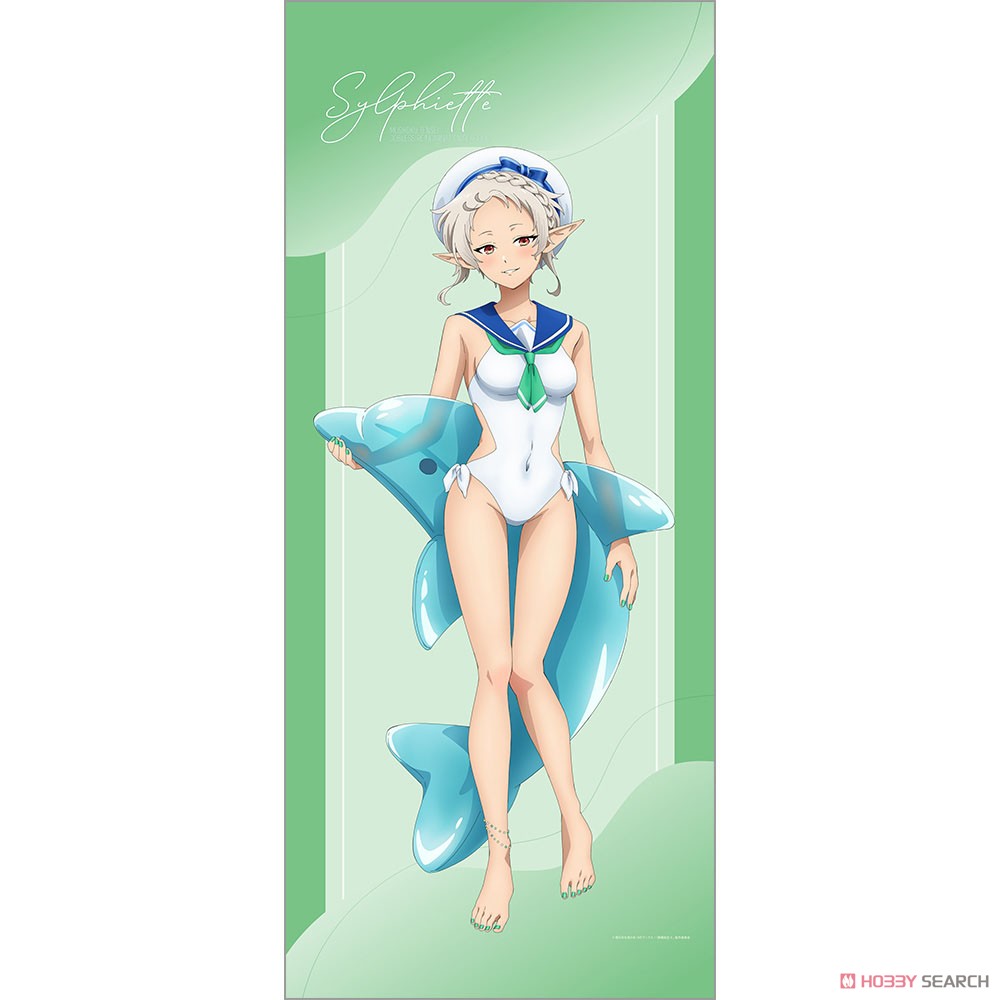 Curtain Damashii Mushoku Tensei II: Jobless Reincarnation [Especially Illustrated] Extra Large Tapestry (Sylphiette / Marine Sailor Swimwear) (Anime Toy) image 2