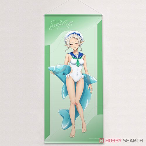 Curtain Damashii Mushoku Tensei II: Jobless Reincarnation [Especially Illustrated] Extra Large Tapestry (Sylphiette / Marine Sailor Swimwear) (Anime Toy) image 3