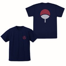 Cospa Naruto: Shippuden Uchiha Dry T-Shirt / Navy L (Anime Toy)