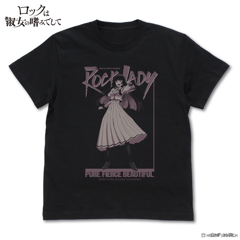 Cospa Rock Is a Lady`s Modesty Otoha Kurogane T-Shirt / Black L (Anime Toy) imagen 2